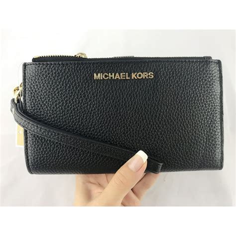 michael kors jet set double zip wallet|michael kors oversized wallet.